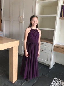 Tessa in her formal dress before LCO performance.