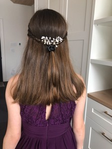 Tessa's hairdo before LCO performance.