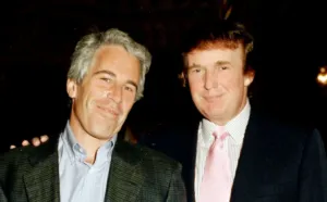 Donald Trump with his BFF Jeffrey Epstein